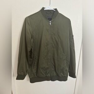 Bernardo Womens Small Bomber Jacket Green